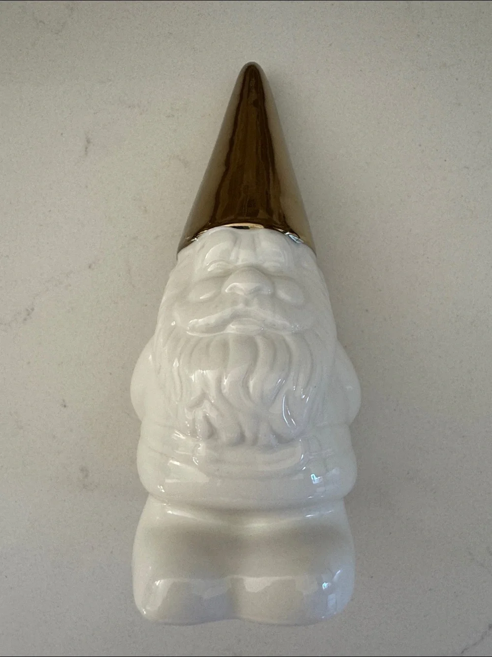 IMM Living Starbucks Ceramic Gnome Figurine with Gold Hat Bottle Opener NWOT